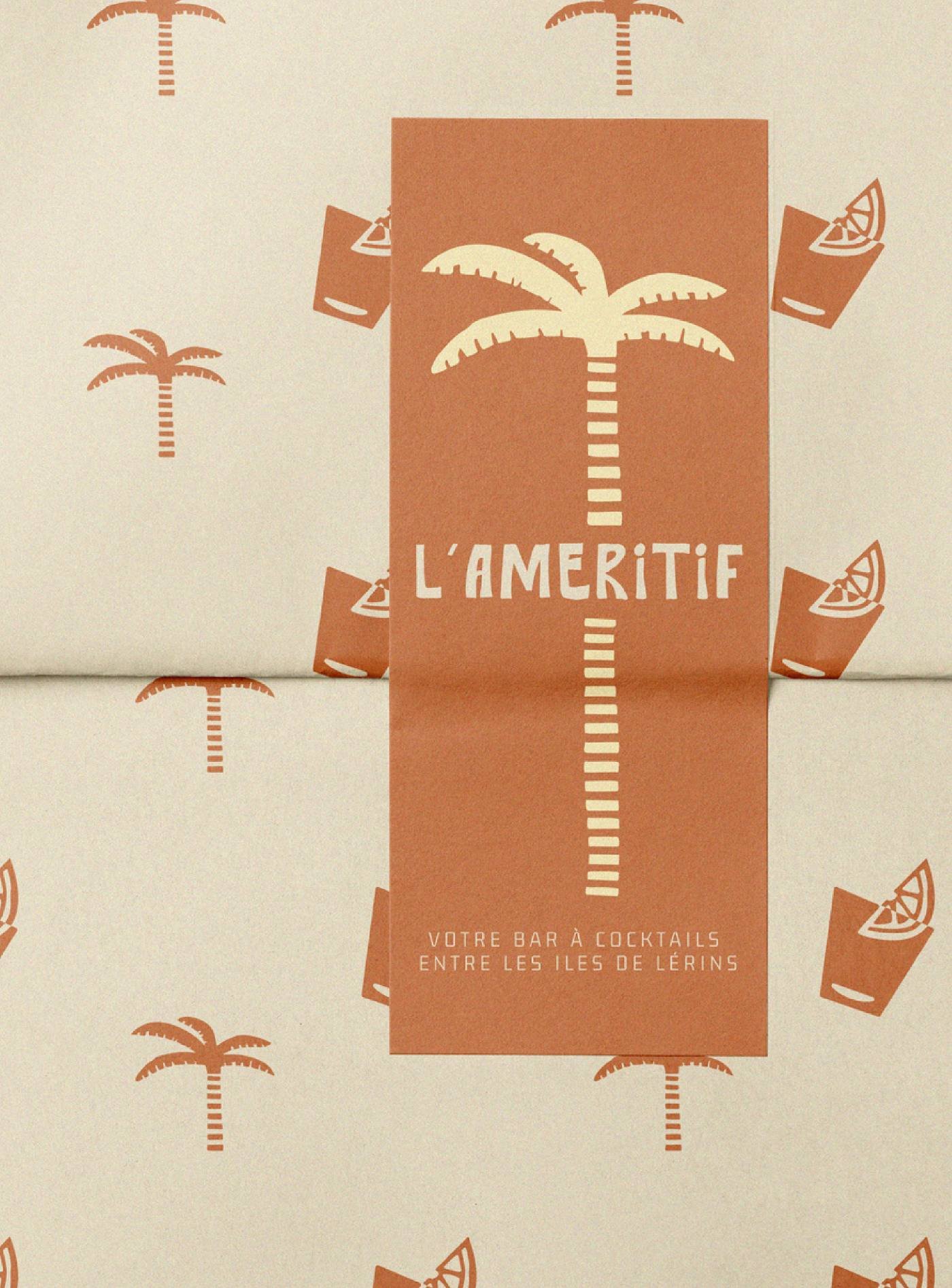 L'Ameritif — flyer palmiers